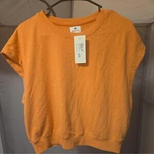 Nwt Sundry Terry Cloth Summer Sleeveless Womens Top Large Evereve crop